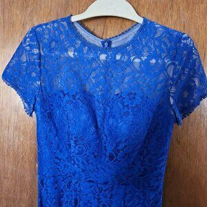 Royal blue  formal lace dress by JJs  House.